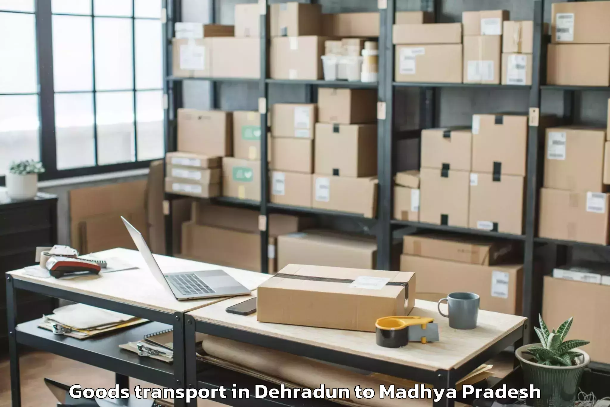 Discover Dehradun to Manawar Goods Transport